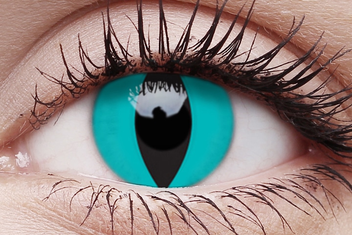 Cheshire cat contact lens