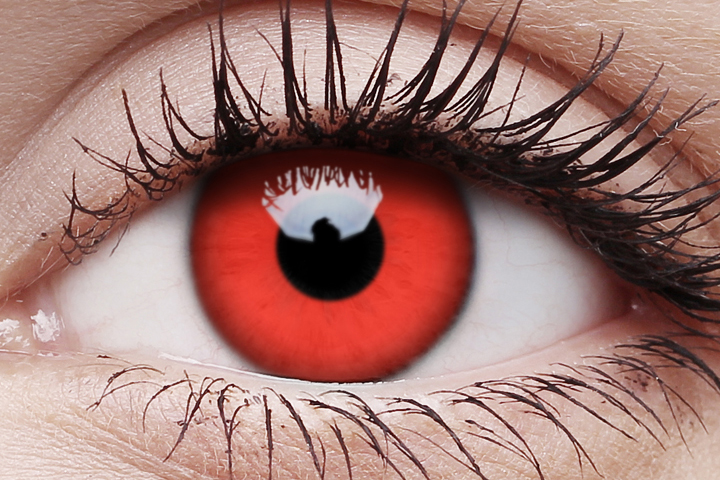 Red Devil contact lens