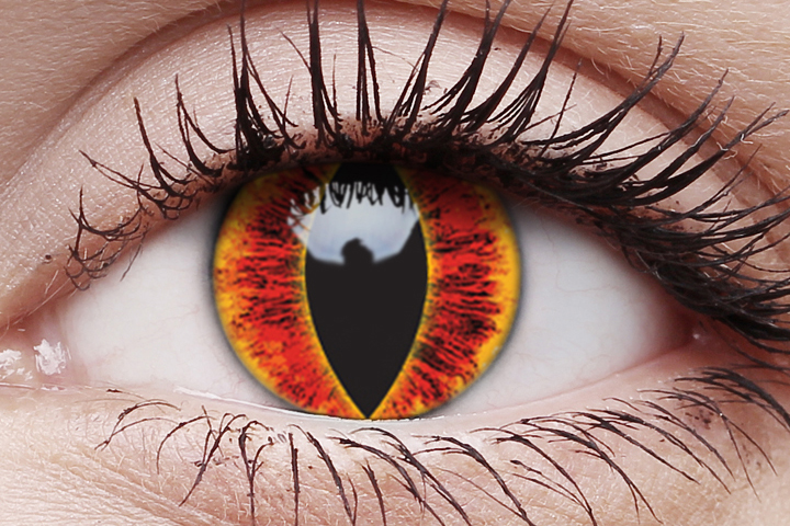 Saurons eye contact lens