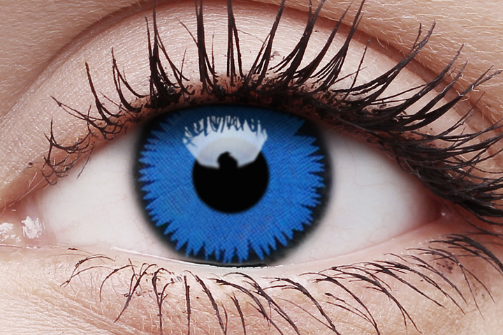 Space Blue contact lens