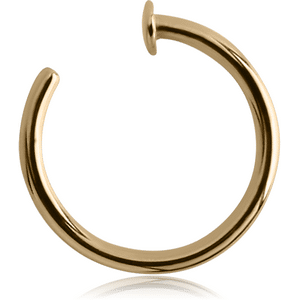 Zircon Gold open nose ring