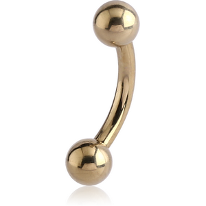 Zircon Gold Curved Barbell