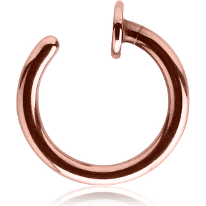 Rose gold open nose ring