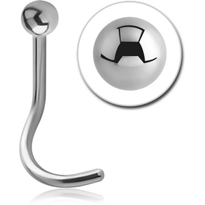 Surgical steel ball nose stud