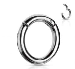Steel hinged ring