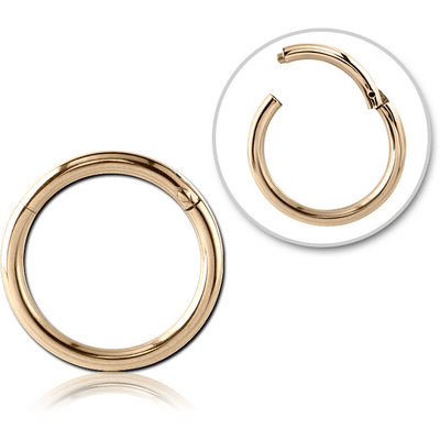 Gold Plated Hinged Nose Ring | Angel 