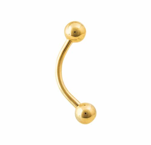 Solid Gold Curved Barbell